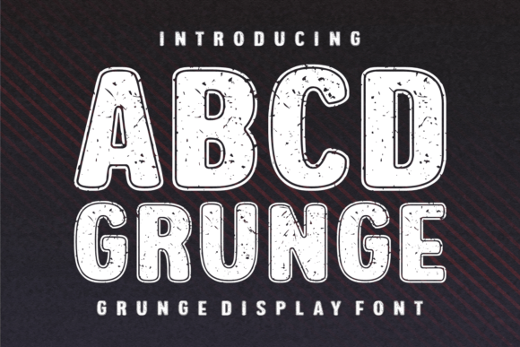 Abcd Grunge Typeface for Vintage Shop Branding