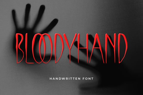 Bloody Hand: The Creepy Handwritten Font for Bold Crafts