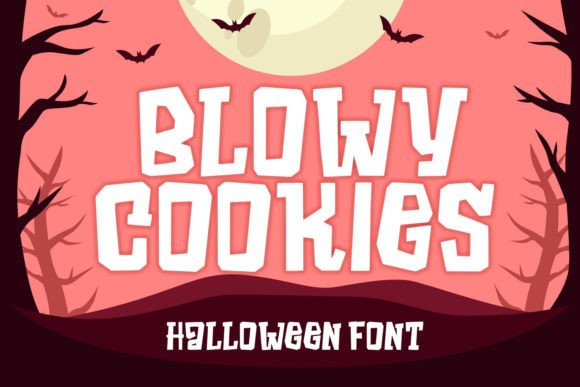 Blowy Cookies: The Whimsical Display Font for Halloween Fun