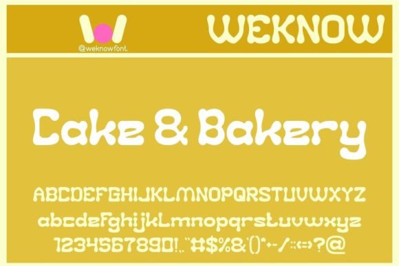 Cake and Bakery: A Delightful Display Font for Editorial Design