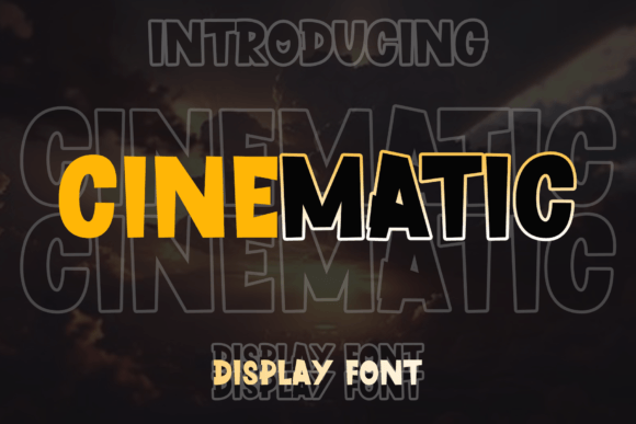 Cinematic: A Quirky Display Font for Cheerful Handmade Brands