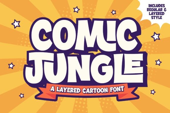 Comic Jungle: A Playful Display Font for Bold Brand Identity