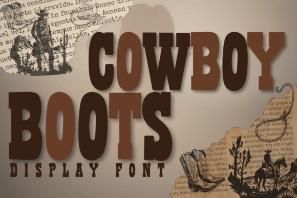 Cowboy Boots: A Bold Western Typeface for Modern Branding