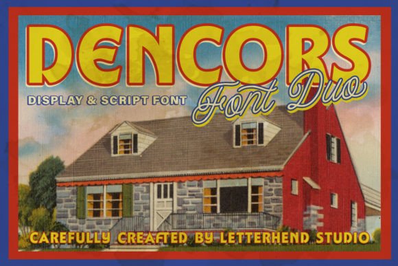 Dencors: The Vintage Display Typeface for Modern Web Design