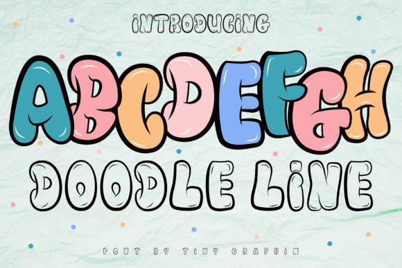 Doodle Line: A Dynamic Typeface for Bold Editorial Design