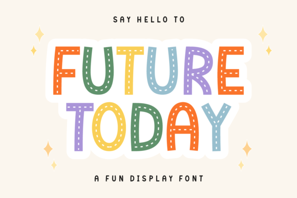 Future Today: A Futuristic Display Font for Bold Branding