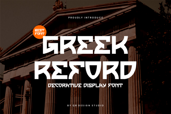 Greek Reford: A Bold Display Font for Editorial Design
