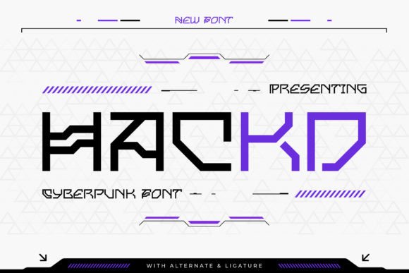 Hackd: The Cyberpunk Typeface for Bold Brand Identity