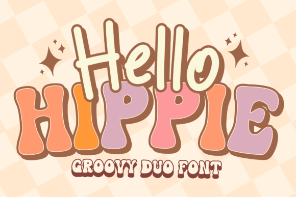 Hello Hippie: The Retro Duo Typeface for Creative Branding
