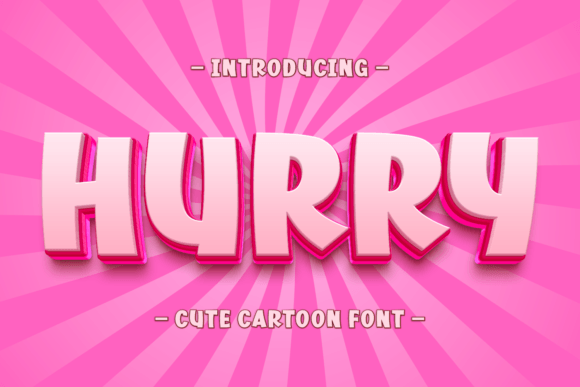 Hurry: The Bold Display Font for High-Impact Campaigns