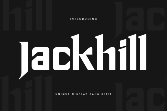 Jackhill: A Unique Display Font for Bold Brand Identity