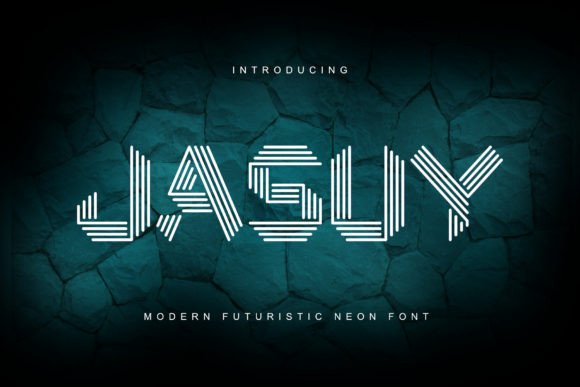 Jasuy: The Futuristic Neon Typeface for Standout Branding
