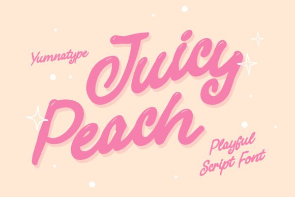Juicy Peach: A Vibrant Display Font for Modern Web Design
