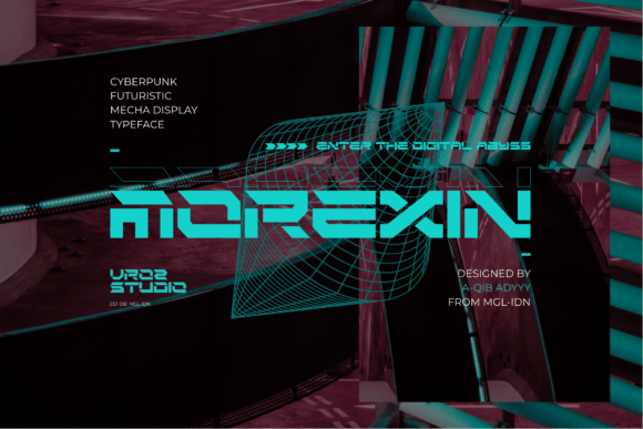 Morexin: The Futuristic Cyberpunk Display Font for Bold Projects