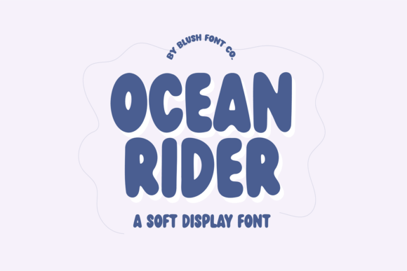 Ocean Rider: A Bold Soft Display Font for Editorial Design