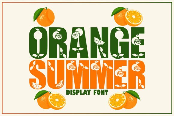 Orange Summer: A Vibrant Display Typeface for Editorial Projects