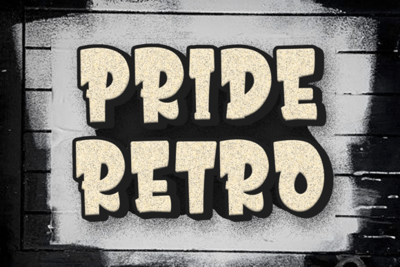 Pride Retro: A Sweet Display Typeface for Handmade Creators