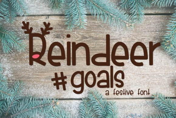 Reindeer Goals: The Festive Display Font for Holiday Editorial Design