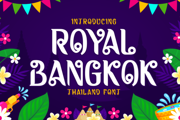 Royal Bangkok: A Regal Display Font for Handmade Creators