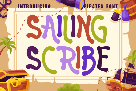 Sailing Scribe: A Pirate-Style Display Font for High Seas Branding