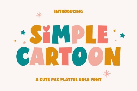 Simple Cartoon: A Bold Display Typeface for Joyful Editorial Design
