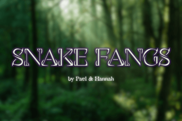 Snake Fangs: A Fierce Display Font for Bold Projects