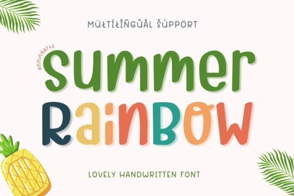 Summer Rainbow: A Modern Handwritten Typeface for Digital Design