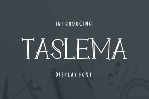 Taslema: A Quirky Display Font for Playful Editorial Design