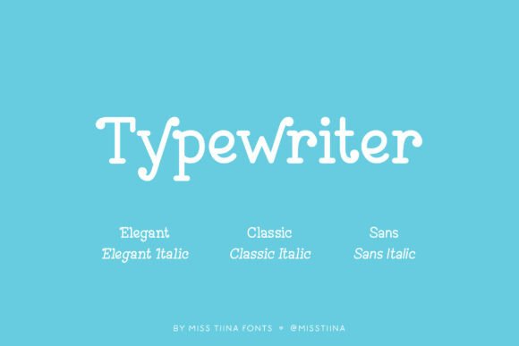 Typewriter: A Display Font for Timeless Editorial Design
