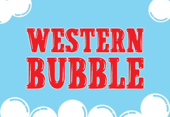 Western Bubble: A Joyful Display Font for Creative Branding